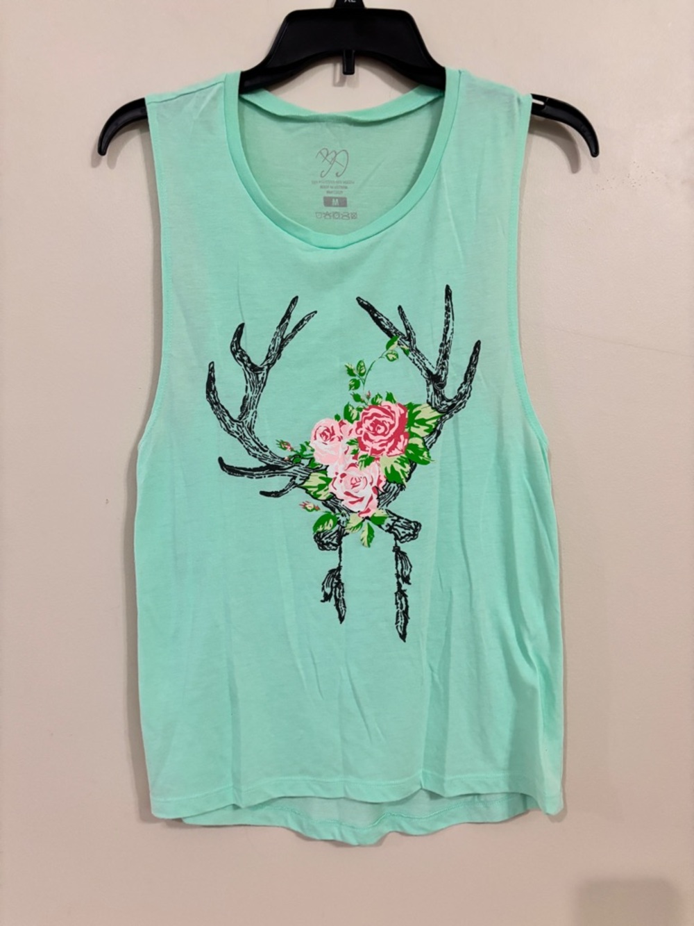 Barbara Dunkleman Mint Green Bohemian Tank Top